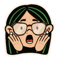 Asombrada Sorprendida Sticker