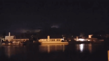 'Lightning Show' Flashes Over Florida Beach