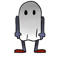 Crea_vid scary ghost creepy miedo Sticker