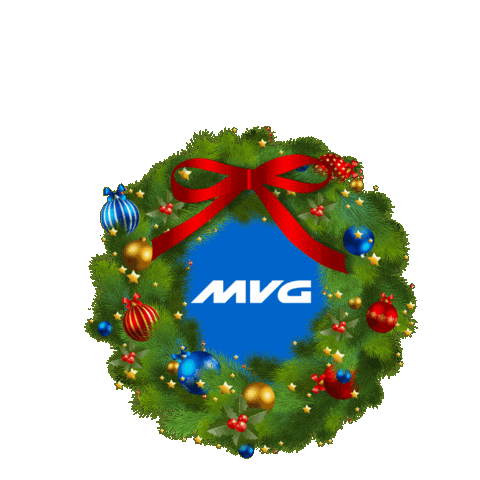 Christmas Tram Sticker by MVG