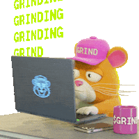 Working Hard Locked In Sticker by Grind