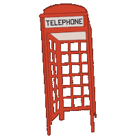 Columbus Ohio Telephone Booth Sticker by Easton Town Center