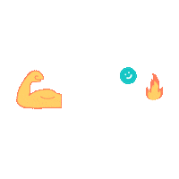 nbscorner health healthy strong fit Sticker