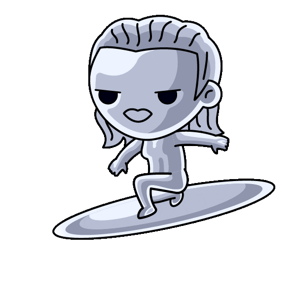 Fantastic Four Surf Sticker by Marvel Studios