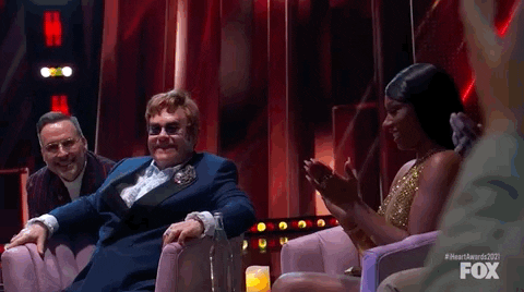 Elton John Megan Thee Stallion GIF by iHeartRadio