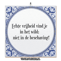 Ontspanning Natuur Sticker by Tegelspreuken.nl