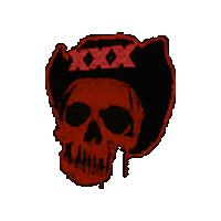 Skullhat Sticker by Sinfulcelluloid