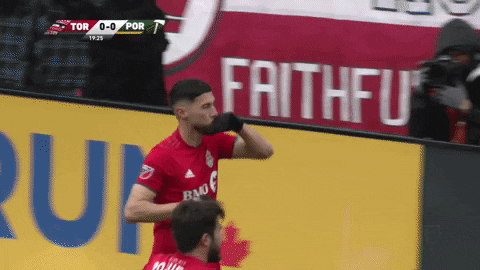 TorontoFC giphyupload happy soccer goal GIF