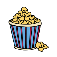 Fun Popcorn Sticker by SionaraVideo