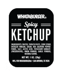 Sticker Ketchup Sticker by Whataburger