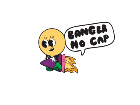Rocket Slang Sticker by Sun Lolly