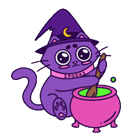 Halloween Cooking Sticker by Spooks the Cat