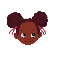 Afro Cuteness Sticker
