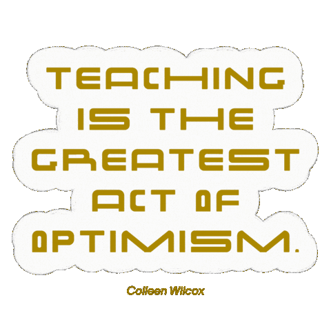 Teaching Weiter Sticker by Keva Epale