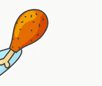 Eat Chicken Leg GIF