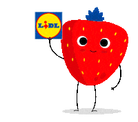 Strawberry Erdbeere Sticker by Lidl Österreich