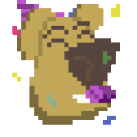 Celebrating Happy Birthday Sticker