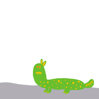 CZNL_94 cat animation green cat short animation GIF