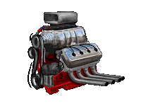 Motor Engine Sticker