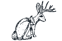 Jackalope Sticker by Travel South Dakota