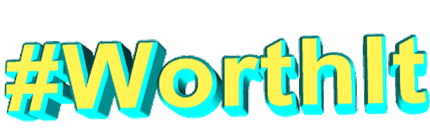 worth it Sticker by AnimatedText