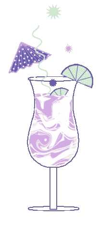 Summer Drink Sticker