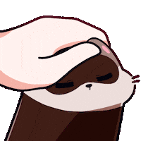 Ferret Petting Sticker