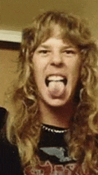 Funny Face Metallica GIF