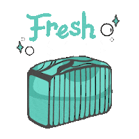 Button Fresh Soap Sticker by Buff City Soap