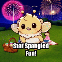 Summer Fireworks GIF by Beelightened