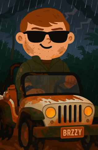 Raining Jurassic Park GIF by Brzzy