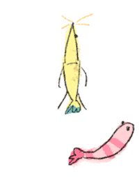 susizuman shrimp エビ はてな うん Sticker