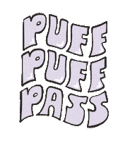 Puff Puff Pass Weed Sticker by fashionlush