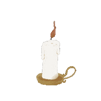 Christmas Candle Sticker