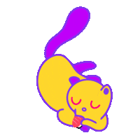 kristmmm cat kawaii eat kitty Sticker