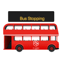 TheCrownEstate london bus bus stop london bus Sticker