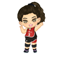Happy Volleyball Sticker by isobelleDB