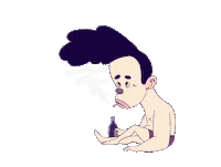 wackowacko animation illustration sleep smoke Sticker
