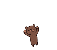 kiyopi big くま きよぴ のろまのくまさん Sticker