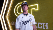 Georgia Tech Baseball GIF by Georgia Tech Yellow Jackets