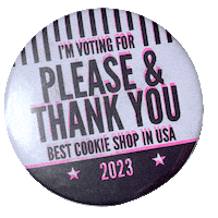 Vote Cookie Sticker by PLEASE & THANK YOU