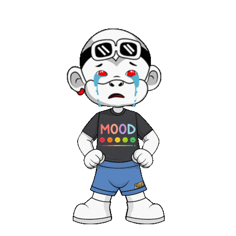 Blue Mood Sticker by Zhot