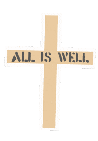 Signaturessalon jesus cross signatures alliswell Sticker