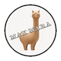 Llama Sticker by Max Mara