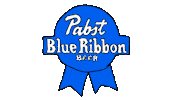 Pabst Blue Ribbon Beer Sticker by deladeso