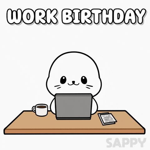 Happy Birthday GIF by Sappy Seals