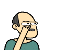 pepekomik cartoon bored comic boring Sticker