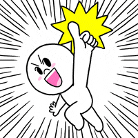 Happy Moon GIF by LINE FRIENDS