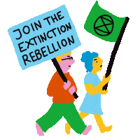 Demo Join Sticker by Extinction Rebellion Deutschland