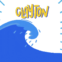 Blue Wave Georgia Sticker by Creative Courage